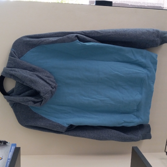 Blue and Grey Tentree Hooded Sweater Size S - Picture 3 of 5